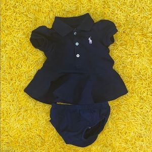 Baby Girl Polo Peplum Shirt